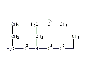 Tri-n-butylboron structural formula