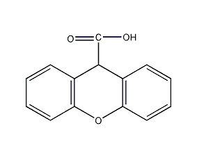 Xanthene-9-carboxylic acid structural formula