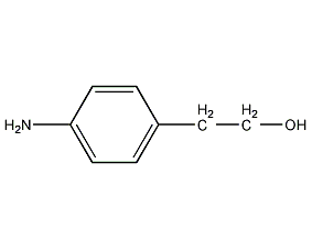 Structural formula of p-aminophenylethanol