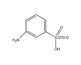 Structural formula of m-aminobenzenesulfonic acid