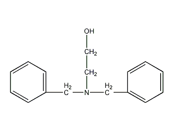 N,N-dibenzyl-2-ethanolamine structural formula