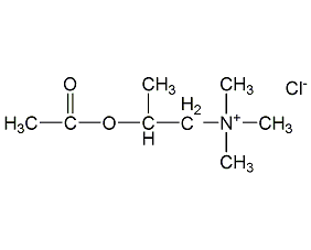 Methacholine chloride structural formula