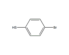 Structural formula of p-bromothiophenol