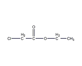 Ethyl chloroacetate structural formula