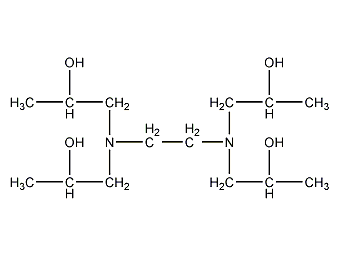 Ethylenediamine-N,N,N',N'-tetrakis-2-ol structural formula