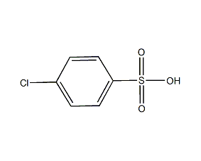 Structural formula of p-chlorobenzenesulfonic acid