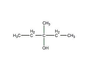 3-methyl-3-pentanol structural formula