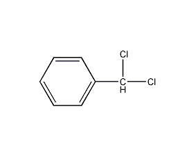 Structural formula of benzyl dichloride