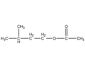 Isoamyl acetate structural formula