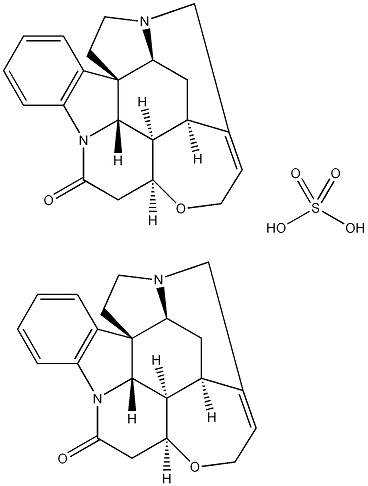 Strychnine hemisulfate structural formula