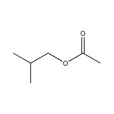 Isobutyl acetate structural formula