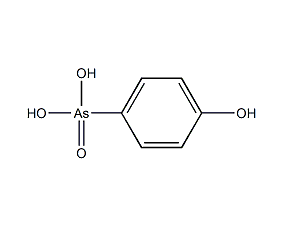 Structural formula of p-hydroxyphenylarsonic acid