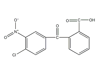 2-(4-chloro-3-nitrobenzoyl)benzoic acid structural formula