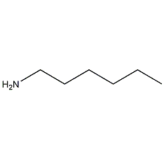 Hexylamine structural formula