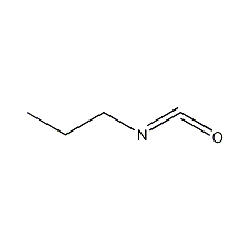 Propyl isocyanate structural formula