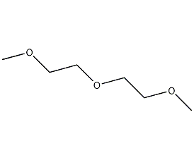 Diethylene glycol dimethyl ether structural formula