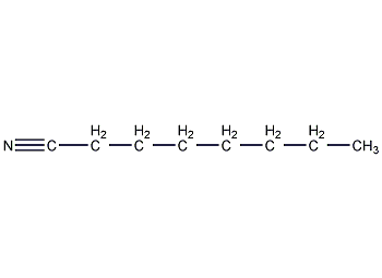 Structure formula of n-octonitrile