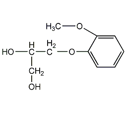 Guaiacol glyceryl ether structural formula