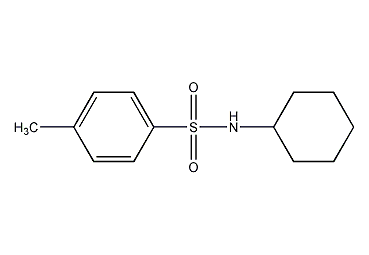 N-cyclohexyl-p-toluenesulfonamide structural formula