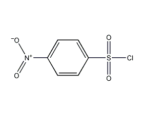 Structural formula of p-nitrobenzenesulfonyl chloride