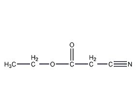 Ethyl cyanoacetate structural formula