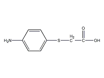 2-(4-aminophenylthio)acetic acid structural formula
