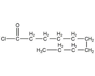 Structural formula of decanoic acid chloride