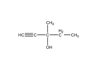 Methylpentynol Structural Formula