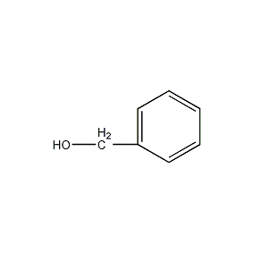 Benzyl alcohol structural formula