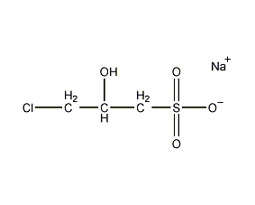3-Chloro-2-hydroxypropanesulfonate sodium salt structural formula