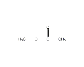 Methyl acetate structural formula