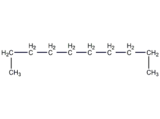 n-decane structural formula