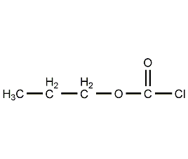 Propyl chloroformate structural formula