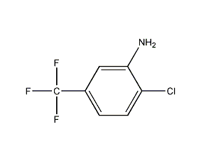 3-amino-4-chlorotrifluorotoluene structural formula