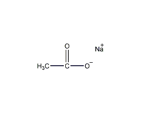 Sodium acetate structural formula