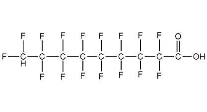 9H-hexafluorononanoic acid structural formula