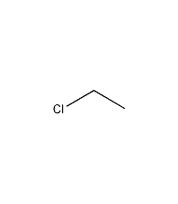Ethyl chloride structural formula