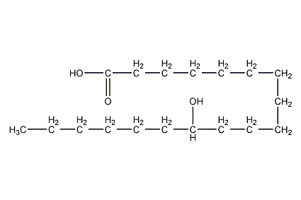 12-hydroxystearic acid structural formula