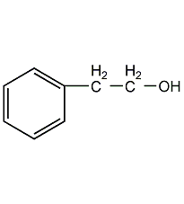 2-Phenylethanol Structural Formula