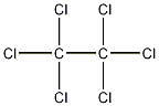 Hexachloroethane structural formula