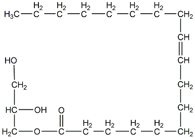 Glyceryl oleate structural formula