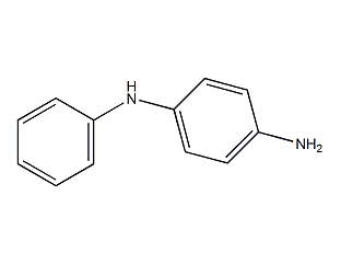 Structural formula of para-aminodiphenylamine