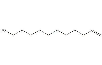 10-Undecen-1-ol structural formula