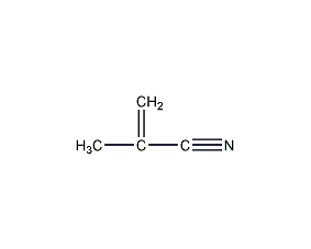 Methacrylonitrile structural formula