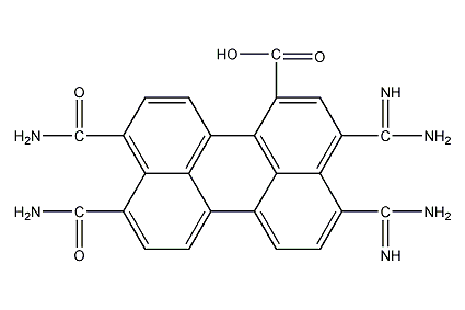 3,4,9,10-perylene tetracarboxylic acid ammino structural formula