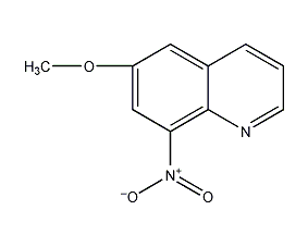 6-methoxy-8-nitroquinoline structural formula
