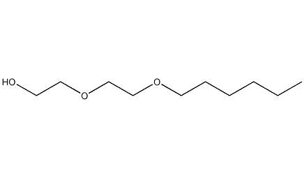 2-(2-hexyloxyethoxy)ethanol structural formula