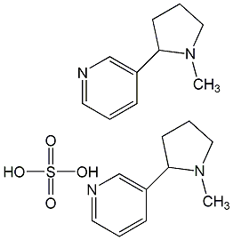 Nicotine sulfate structural formula