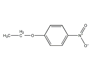 Structural formula of p-nitrophenylethyl ether