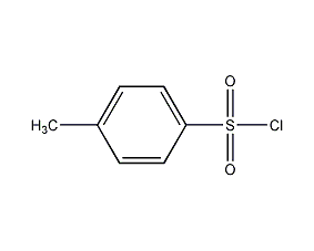 Structural formula of p-toluenesulfonyl chloride